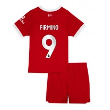 Liverpool Roberto Firmino #9 Hemmaställ Barn 2023-24 Korta ärmar (+ Korta byxor)